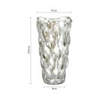 5-SOGA 29cm Glass Clear Vase Crystal VASE Thick Modern Home Decor
