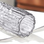 4-SOGA 30.5cm Handcrafted Clear Glass Vase