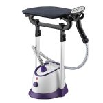 6-SOGA Garment Steamer Vertical Twin Pole Clothes 1700ml 1800w Professional Steaming Kit Purple