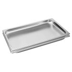 1-SOGA 2X Gastronorm GN Pan Full Size 1/1 GN Pan 2cm Deep Stainless Steel Tray