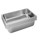 1-SOGA 4X Gastronorm GN Pan Full Size 1/1 GN Pan 15cm Deep Stainless Steel Tray