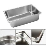 3-SOGA 4X Gastronorm GN Pan Full Size 1/1 GN Pan 20cm Deep Stainless Steel Tray