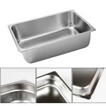 3-SOGA 6X Gastronorm GN Pan Full Size 1/1 GN Pan 20cm Deep Stainless Steel Tray