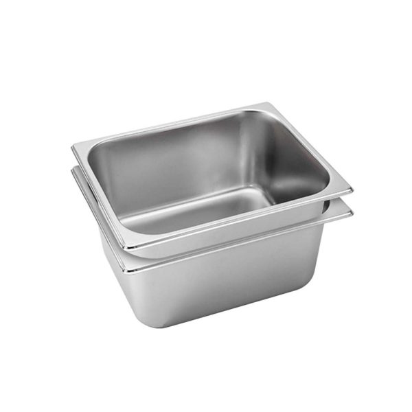 1-SOGA 2X Gastronorm GN Pan Full Size 1/2 GN Pan 15cm Deep Stainless Steel Tray