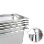 7-SOGA 4X Gastronorm GN Pan Full Size 1/2 GN Pan 15cm Deep Stainless Steel Tray
