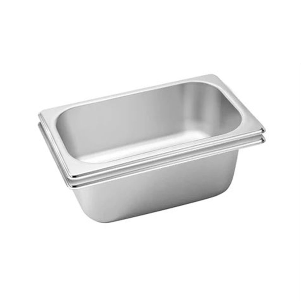 1-SOGA 2X Gastronorm GN Pan Full Size 1/3 GN Pan 10cm Deep Stainless Steel Tray