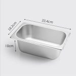 2-SOGA 6X Gastronorm GN Pan Full Size 1/3 GN Pan 10cm Deep Stainless Steel Tray