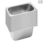 1-SOGA 12X Gastronorm GN Pan Full Size 1/3 GN Pan 15cm Deep Stainless Steel Tray