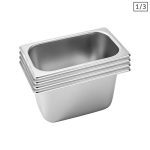 1-SOGA 4X Gastronorm GN Pan Full Size 1/3 GN Pan 15cm Deep Stainless Steel Tray