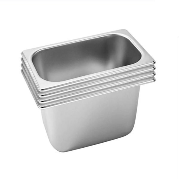 1-SOGA 4X Gastronorm GN Pan Full Size 1/3 GN Pan 20cm Deep Stainless Steel Tray