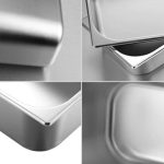 3-SOGA 6X Gastronorm GN Pan Full Size 1/3 GN Pan 20cm Deep Stainless Steel Tray