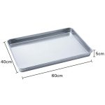 2-SOGA 10X Aluminium Oven Baking Pan Cooking Tray for Baker Gastronorm 60*40*5cm