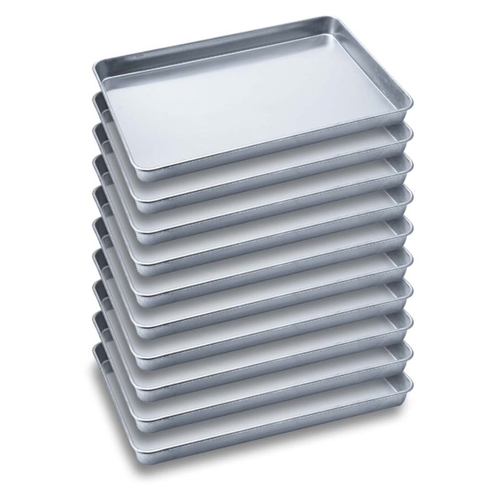 1-SOGA 10X Aluminium Oven Baking Pan Cooking Tray for Baker Gastronorm 60*40*5cm
