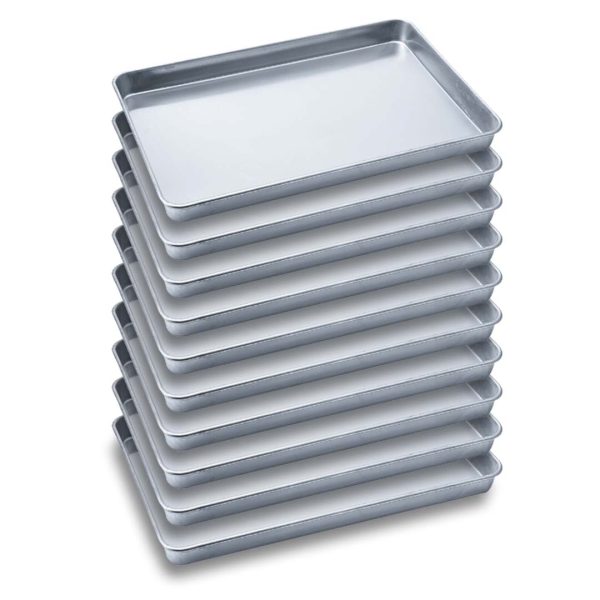 1-SOGA 10X Aluminium Oven Baking Pan Cooking Tray for Baker Gastronorm 60*40*5cm