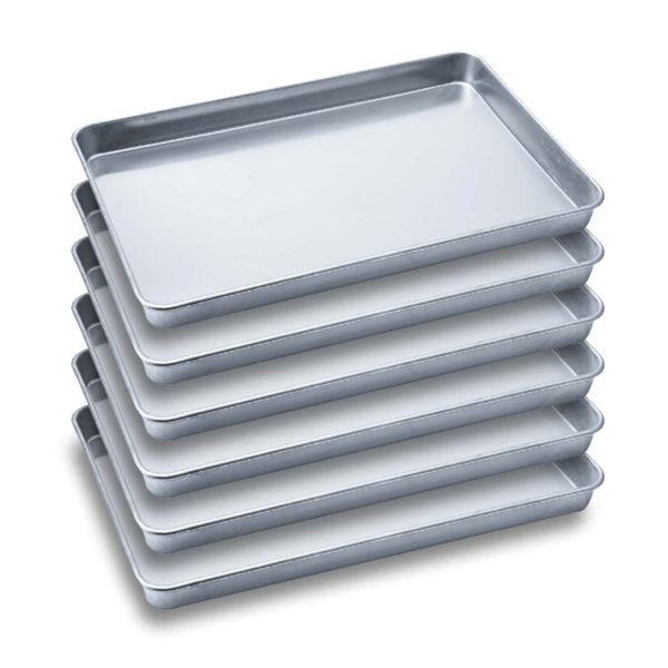 1-SOGA 6X Aluminium Oven Baking Pan Cooking Tray for Bakers Gastronorm 60*40*5cm