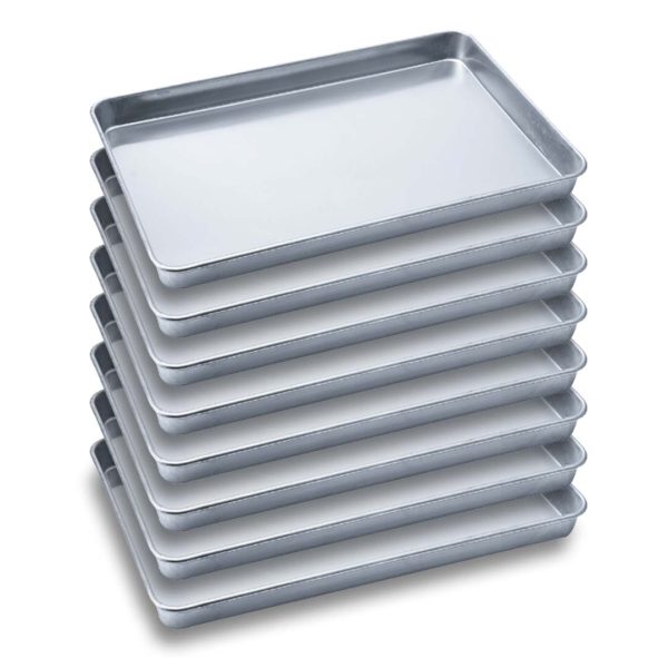 1-SOGA 8X Aluminium Oven Baking Pan Cooking Tray for Bakers Gastronorm 60*40*5cm