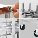 5-SOGA 2X Gastronorm Trolley 15 Tier Stainless Steel Bakery Trolley Suits GN 1/1 Pans