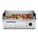 2-SOGA 2X Electric Stainless Steel Flat Griddle Grill BBQ Hot Plate 2200W
