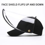 8-2X Outdoor Protection Hat Anti-Fog Pollution Dust Protective Cap Full Face HD Shield Cover Adult Black/White
