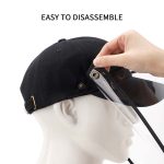 7-10X Outdoor Protection Hat Anti-Fog Pollution Dust Protective Cap Full Face HD Shield Cover Adult Black