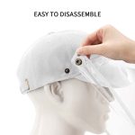 7-10X Outdoor Protection Hat Anti-Fog Pollution Dust Protective Cap Full Face HD Shield Cover Adult White