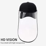 3-4X Outdoor Protection Hat Anti-Fog Pollution Dust Protective Cap Full Face HD Shield Cover Kids Black