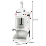 6-SOGA 2X 350W Commercial Ice Shaver Crusher Machine Automatic Snow Cone Maker
