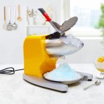 3-SOGA 2X Ice Shaver Electric Stainless Steel Ice Crusher Slicer Machine Commercial Yellow