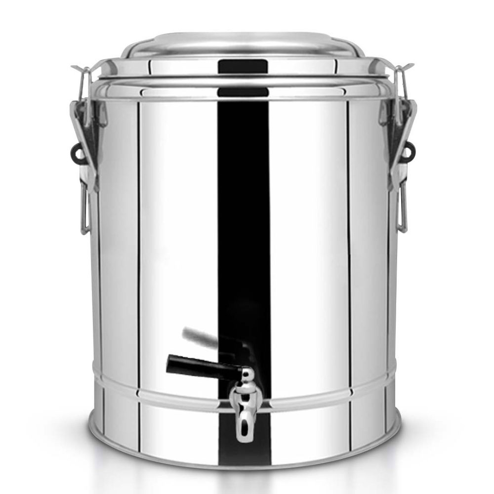 1-SOGA 12L Stainless Steel Insulated Stock Pot Dispenser Hot & Cold Beverage Container With Tap