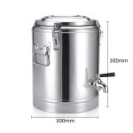 3-SOGA 12L Stainless Steel Insulated Stock Pot Dispenser Hot & Cold Beverage Container With Tap