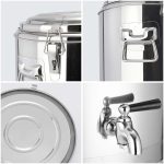 6-SOGA 12L Stainless Steel Insulated Stock Pot Dispenser Hot & Cold Beverage Container With Tap