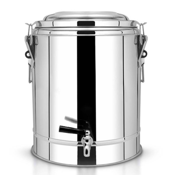 1-SOGA 30L Stainless Steel Insulated Stock Pot Dispenser Hot & Cold Beverage Container With Tap