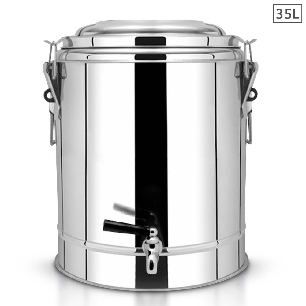 1-SOGA 35L Stainless Steel Insulated Stock Pot Dispenser Hot & Cold Beverage Container With Tap 1-SOGA 35L Stainless Steel Insulated Stock Pot Dispenser Hot & Cold Beverage Container With Tap