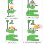 6-SOGA Commercial Manual Juicer Hand Press Juice Extractor Squeezer Orange Citrus Green