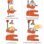 6-SOGA Commercial Manual Juicer Hand Press Juice Extractor Squeezer Citrus Orange