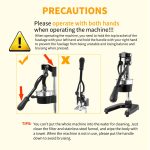 7-SOGA Commercial Manual Juicer Hand Press Juice Extractor Squeezer Orange Citrus Pink