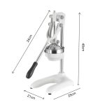 6-SOGA 2X Stainless Steel Manual Juicer Hand Press Juice Extractor Squeezer Lemon Orange Citrus White