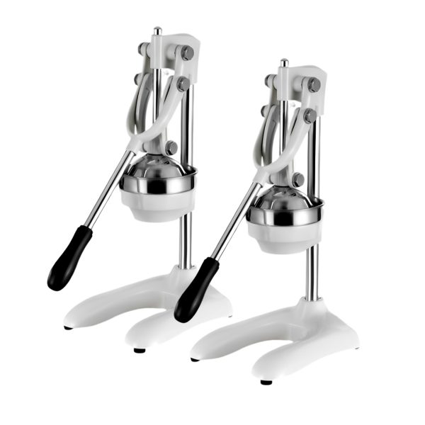 1-SOGA 2X Stainless Steel Manual Juicer Hand Press Juice Extractor Squeezer Lemon Orange Citrus White