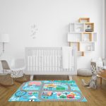 Educational Baby Theme Park Area Rugs