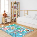 3-SOGA 120cm Kids Rug Street Map Play Mat