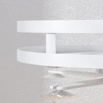 5-SOGA 2X 3 Tier Steel White Round Rotating Multi-Function Kitchen Portable Storage Spice Seasoning Kitchen Countertop Organiser Shelf