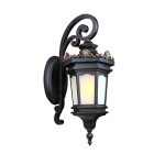1-Vintage Lantern 62cm Wall Light Elegant Aluminum & Glass Design Classic Outdoor Lighting Rustic Vintage Style