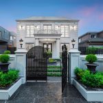 5-Vintage Lamp 6X 72cm Lantern Stand Elegant Aluminum & Glass Outdoor Light Antique Style Exterior Fixture