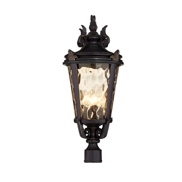 1-Vintage Lantern  63.5cm Outdoor Post Lantern Light Classic Charm Elegant Patio Antique Inspired Outdoor Lighting