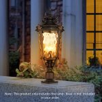 2-Vintage Lantern 2X 63.5cm Outdoor Post Lantern Light Classic Charm Elegant Patio Antique Inspired Outdoor Lighting