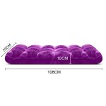 6-SOGA 4X Floor Recliner Folding Lounge Sofa Futon Couch Folding Chair Cushion Purple