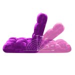 7-SOGA 4X Floor Recliner Folding Lounge Sofa Futon Couch Folding Chair Cushion Purple