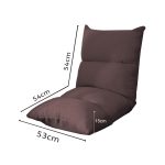 2-SOGA Lounge Floor Recliner Adjustable Lazy Sofa Bed Folding Game Chair Coffee