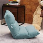 4-SOGA 4X Lounge Floor Recliner Adjustable Lazy Sofa Bed Folding Game Chair Mint Green