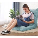 5-SOGA 4X Lounge Floor Recliner Adjustable Lazy Sofa Bed Folding Game Chair Mint Green